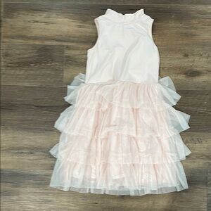 Crewcuts Kids Formal Dress in Pink and White